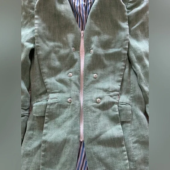 Veronica Beard Beacon Dickey Linen-blend Blazer - Picture 13 of 14